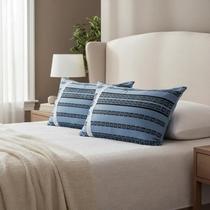 Par Fronha para Travesseiro Malha Estampada 100 Algodão com Ziper50x70cm