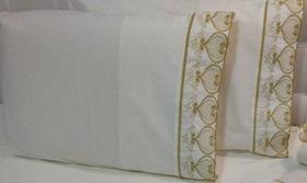 Par Fronhas 90 X 50 Bordadas 100% Algodão 200 Fios Richilieu Par Fronhas 90 X 50 Bordadas 100% Algodão 200 Fios Richilieu