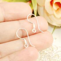 Par Gancho Anzol Para Montagem Brinco Prata Original 925 Par Gancho Anzol Para Montagem Brinco Prata Original 925