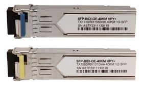 Par Gbic/sfp Bidirecional 40 Km Wdm Lc Para Hpe Aruba, Hp