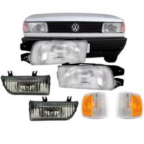 Par Gol Quadrado Par De Farol+par Pisca Milha 91 92 93 94 95