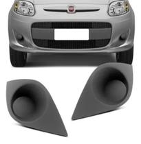 Par Grade Cinza Parachoque Novo Palio Attractive G5 2012 A 2017 Sem Furo