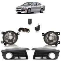 Par Grade do milha+Kit Farol de Milha Completo Jetta 2005 A 2010
