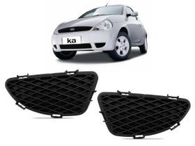 Par Grade Lateral do Para-Choque Dianteiro Ka 2002 2003 2004 2005 2006 2007 RETOV PLASTICO PRETO