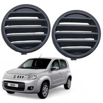 Par Grade Moldura Difusor de Ar Painel Lateral Fiat Novo Uno Vivace 2011 2012 2013 2014 2015 2016 Original