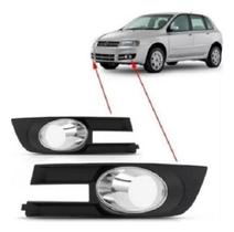 Par Grade Moldura Farol Milha Stilo 2008 09 10 11 Cromado