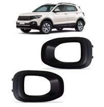 Par Grade Moldura Milha T-Cross 2019 2020 a 2023 Aro Preto Par Grade Moldura Milha T-Cross 2019 2020 a 2023 Aro Preto