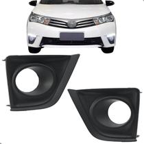 Par Grade Moldura Milha Toyota Corolla 2015 2016 2017 Com Furo Par Grade Moldura Milha Toyota Corolla 2015 2016 2017 Com Furo