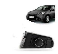 Par Grade Moldura Sandero 2011 12 13 2014 Cromado Sem Furo