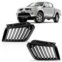 Par Grade Radiador Superior Triton 2007 2008 2009 2010 Preto Par Grade Radiador Superior Triton 2007 2008 2009 2010 Preto