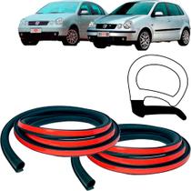 Par Guarnição Porta Polo Sedan 2002 a 2014 Traseiro