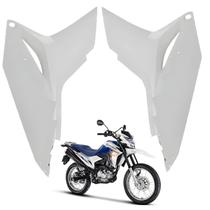Par guia ar aleta aba tanque lateral honda nxr bros 160 branco 2022 2023 2024