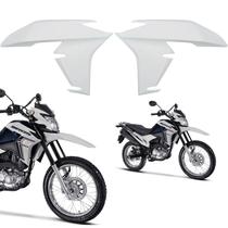 Par guia de ar aba do tanque aleta asa honda nxr bros 160 branco 2022-2024