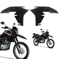Par guia de ar aba do tanque aleta asa honda nxr bros 160 preto brilho 2022-2024