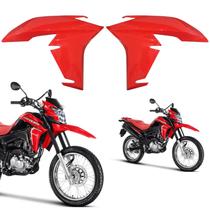 Par guia de ar aba do tanque aleta asa honda nxr bros 160 vermelho 2022-2024