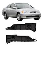 Par Guia Suporte Parachoque Dianteiro Civic 2003 2004 2005 2006