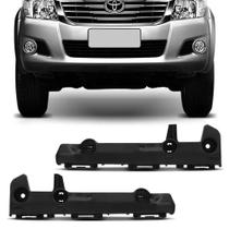 Par Guia Suporte Parachoque Dianteiro Hilux 2012 2013 2014 2015 Preto