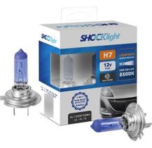 Par H7 55w 8500k 12v Super Brancas Sl120007sbba - Lâmpada pra carro- Shocklight - Iluminacao Automotiva