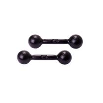 Par Halter Bola 2kg Pintado Reabilitação Dumbbell Fitness
