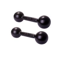 Par Halter Bola 3kg Pintado Peso Academia Musculação Fitness