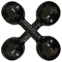 Par Halter Emborrachado 10Kg Peso Musculação Academia Treino Par Halter Emborrachado 10Kg Peso Musculação Academia Treino