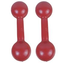 Par Halter Emborrachado Peso Bola Vermelho 4Kg Funcional Fitness Par Halter Emborrachado Peso Bola Vermelho 4Kg Funcional Fitness