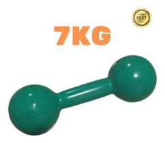 Par Halter Super Premium Bola Emborrachado 7Kg Peso Academia