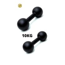 Par Halter Super Premium Bola Pintado 10Kg Peso Musculação