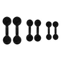 Par Halteres 1Kg + 2Kg + 3Kg Emborrachados Treino Funcional