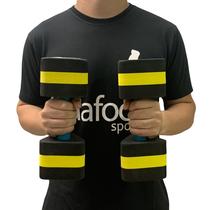Par Halteres Aquáticos Hidroginástica em EVA 2 à 3kg DF1105-M Preto/Amarelo Dafoca Sports