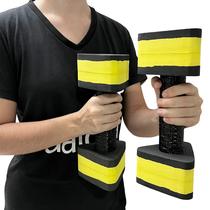 Par Halteres Aquáticos Hidroginástica EVA 1 A 2 Kg DF4011-BK Preto/Amarelo Dafoca Sports