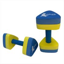 Par Halteres Hidroginástica EVA DF1091 P 1 à 2kg Azul/Amarelo Dafoca Sports