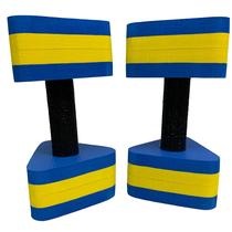 Par Halteres Hidroginástica Natação Hidroterapia em EVA 3 A 4 Kg DF4013-AZ Azul/Amarelo Dafoca Sports