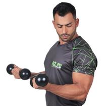 Par Halteres Kl Master Fitness Academia Emborrachado 5 Kg
