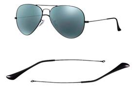 Par Haste Perna Rb Ponteira Óculos- Preto C/Ponteira Preta