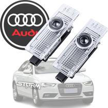 Par Iluminação Porta Led Cortesia Audi A4 Lâmpada Projetor logo chão Quattro Sedan Turbo TFSI Dianteiras ou Traseiras sedã original novo