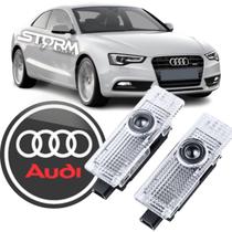 Par Iluminação Porta Led Cortesia Audi A5 Lâmpada Projetor logo chão Ambiente Attraction Ambition Prestige Quattro tfsi Sedan Turbo Sedã