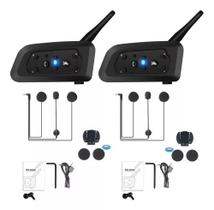Par Intercomunicador B-max V6 Pro Bluetooth Capacete Moto