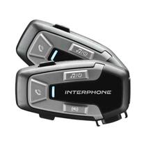 Par Intercomunicador Bluetooth para Capacete Moto Interphone Ucom 6r Duplo