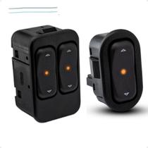 Par Interruptor Vidro Elétrico Celta Corsa Astra Led Ambar