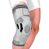 Par Joelheira Ortopédica Faixa Elástica Silicone Compressiva