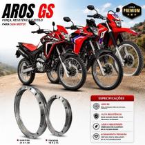 Par jogo aro modelo gs 21x1.85 / 18x2.15t xre sahara tornado 300 - prata cromado Par jogo aro modelo gs 21x1.85 / 18x2.15t xre sahara tornado 300 - prata cromado