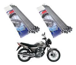 Par Jogo de Raio Ddl 4mm Inox Titan Fan 125 150 160 ESD Disco