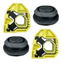 Par Kit 1 Lado Coxim Superior Radiador Vw Fusca