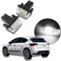 Par Kit 2 luz de placa super led lanterna para Citroen DS4 ano 2012 a 2016 lâmpada iluminação Branca Thp 1.6 So Chic turbo porta malas Par Kit 2 luz de placa super led lanterna para Citroen DS4 ano 2012 a 2016 lâmpada iluminação Branca Thp 1.6 So Chic turbo porta malas
