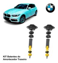 Par Kit Amortecedor Traseiro Batente Coifa Com Coxim Bmw X1