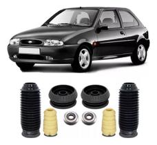 Par Kit Batente Coxim Dianteiro Ford Fiesta (96 Até 06) 1.3