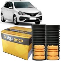 Par Kit Batentes + Coifas Dianteiro Toyota Etios Hatch Sedan