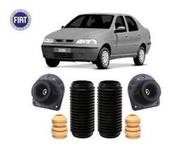 Par Kit Coxim Batente Amortecedor Dianteiro Fiat Siena 2009 2010 2011