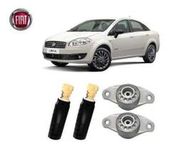 Par Kit Coxim Batente Amortecedor Traseiro Fiat Linea 2013 2014 2015 2016